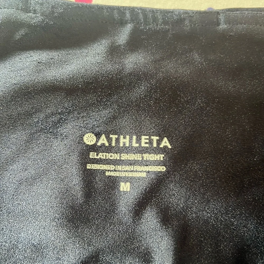 Athleta shimmer tights. Size M - Picture 7 of 7